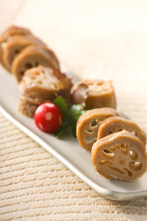 マルハ物産レシピ　肉まきれんこん