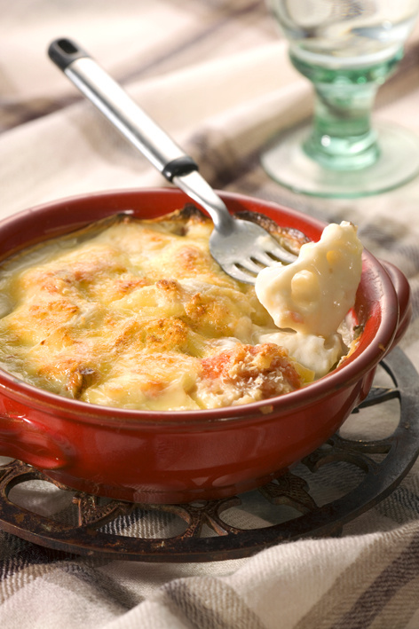 マルハ物産レシピ れんこんと鮭のグラタン