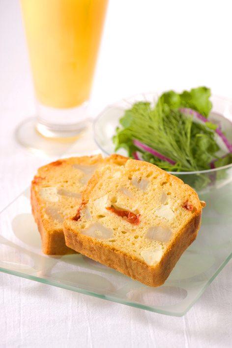マルハ物産レシピ　れんこんとクリームチーズのケークサレ