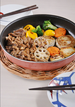 マルハ物産ご馳走歳時記４月　れんこんと羊の焼き肉