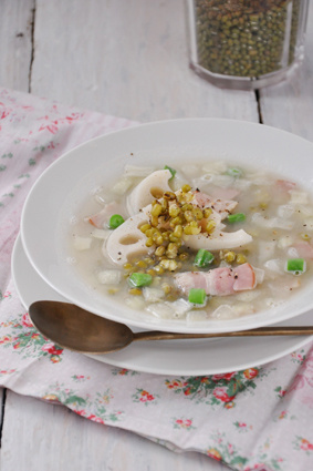 マルハ物産ご馳走歳時記６月　緑豆れんこんスープ